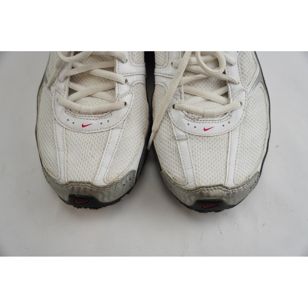 Nike Reax Run 5 Women Size 11 White Silver Pink Running Shoes 407987-116 Good‎ - Picture 4 of 7